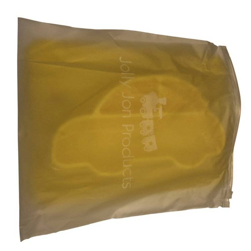 Yellow Car Shaped Silicone Divided Placemat for Children and Infants Platemat - Picture 2 of 4